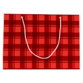 テニスボール付きテニスクリスマスサンタクロース ラージペーパーバッグ (裏面)