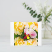 テニスボール付きピンクのラン ポストカード