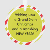 🎾テニスボール付き可愛いクリスマスドワーフ オーナメント (裏面)