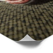 テニスボール付き犬 ポスター (角)