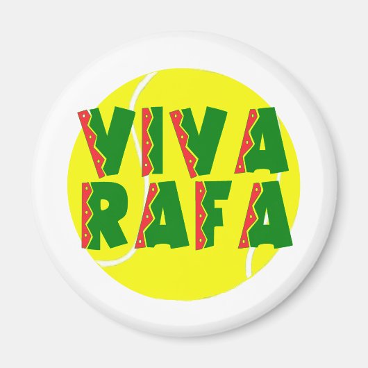 テニスボール付きVIVA RAFA マグネット (正面)