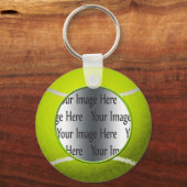 テニスボール写真 キーホルダー (正面)