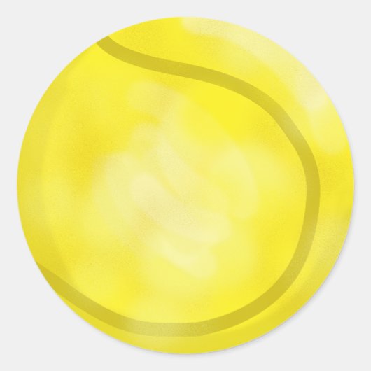 テニスボール名タグシール ラウンドシール (正面)