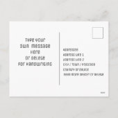 テニスボール復活祭の卵でテニスの打ち砕きイースター シーズンポストカード (裏面)