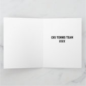 テニスボール感謝していコーチエロスポーツおもしろい カード (内部)