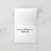 テニスボール折り紙グリーティングカード カード (内部)