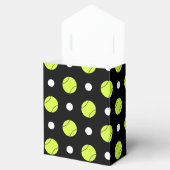 テニスボール水玉模様パターカスタムンの背景 フェイバーボックス (オープン)