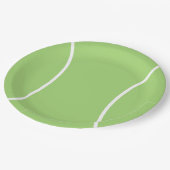 テニスボール紙プレート ペーパープレート (アングル)