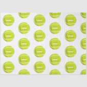 テニスボール誕生日パーティー名前をカスタムする 薄葉紙 (正面)