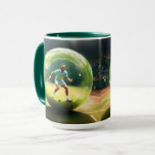 テニスボール選手 マグカップ (正面左)