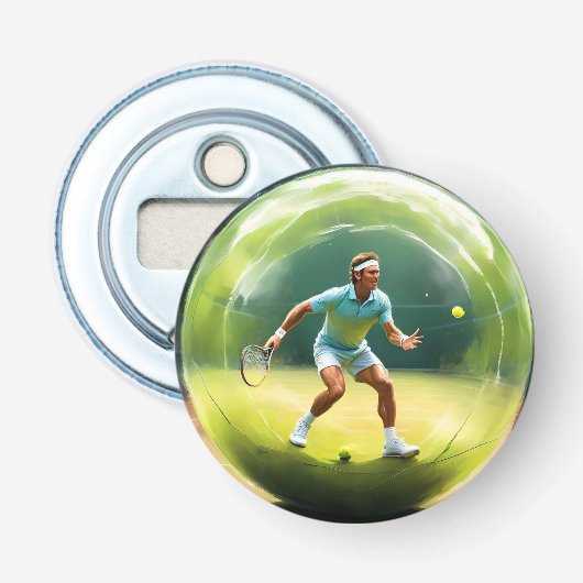 テニスボール選手 栓抜き (正面)