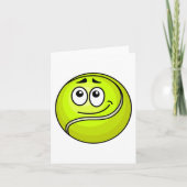 テニスボール顔 カード (正面)