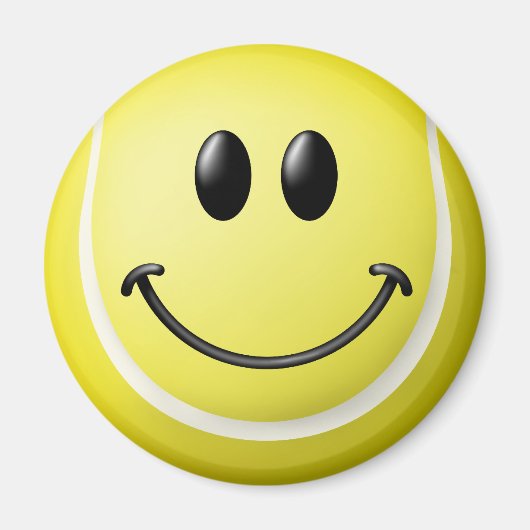 テニスボール顔 マグネット (正面)