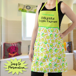 テニスボール骨パターン名前をカスタムするペットケア エプロン