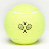 テニスボール(イニシャルとラケット) テニスボール (裏面)