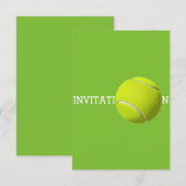 テニスボール カスタム 12.7 cm x 8.9 cm 招待状 (正面/裏面)