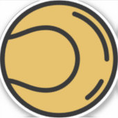 テニスボール シール (正面)