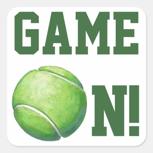 テニスボール スクエアシール (正面)