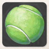 テニスボール スクエアペーパーコースター (正面)