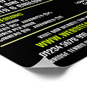 テニスボール、テニスのレッスン/クラス広告ズ ポスター (角)