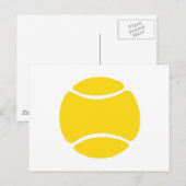 テニスボール ポストカード (正面/裏面)