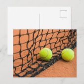 テニスボール ポストカード (正面/裏面)