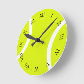 テニスボール ラウンド壁時計 (傾斜)