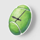 テニスボール ラウンド壁時計 (傾斜)