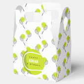 テニスボール&ラケットラケット誕生日パーティー フェイバーボックス (オープン)