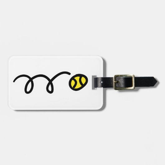 テニスボール ラゲッジタグ (正面横)