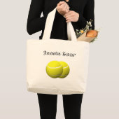 テニスボール ラージトートバッグ (正面(商品))