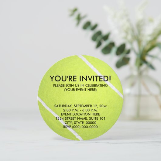 テニスボール 招待状 (スタンド正面)