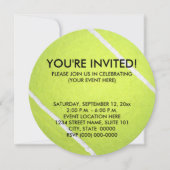 テニスボール 招待状 (正面)