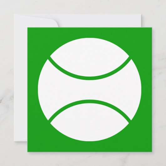 テニスボール 招待状 (正面)