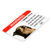 テニスボー警告ル縁どズ(Collie) マグネット (左側)