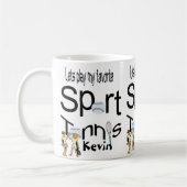 テニスマグスポーツ コーヒーマグカップ (左)