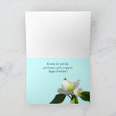 テニスマグノリアハッピーバースデー カード (内部)