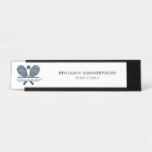 テニスモダンクラブコーチミニマルプロフェッショナル デスクネームプレート (正面)