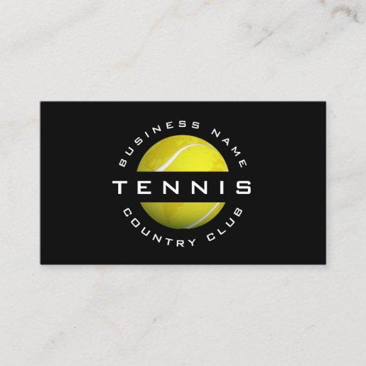 テニスモダンクラブロゴ名刺 名刺 (正面)