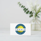 テニスモダンクラブ&ショップコーチソーシャルメディアスポーツ 名刺 (スタンド正面)
