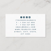 テニスモダンクラブ&ショップコーチソーシャルメディアスポーツ 名刺 (裏面)