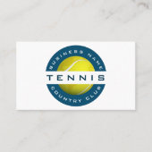 テニスモダンクラブ&ショップコーチソーシャルメディアスポーツ 名刺 (正面)