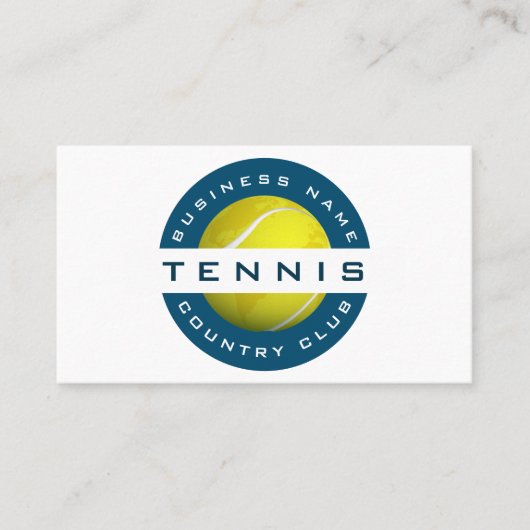 テニスモダンクラブ&ショップコーチソーシャルメディアスポーツ 名刺 (正面)