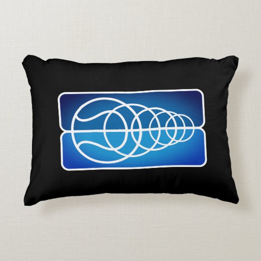 テニスモダンスポーツ枕 アクセントクッション (正面)