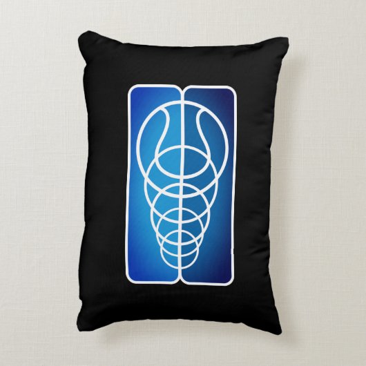 テニスモダンスポーツ枕 アクセントクッション (裏面(縦))