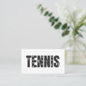 テニスモダンソーシャルメディアプレーヤーコーチクラブクール 名刺 (スタンド正面)