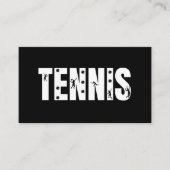 テニスモダンソーシャルメディアプレーヤーコーチクラブボール 名刺 (正面)