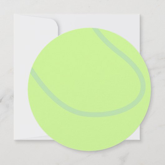 テニスモダンボールパーティの招待状 案内状 (裏面)