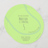 テニスモダンボールパーティの招待状 案内状 (正面/裏面)