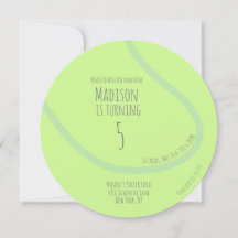 テニスモダンボールパーティの招待状